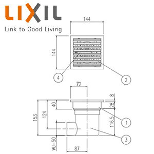 LIXIL rjbg XeX hw^Cv gbv 150^Cv  PBF-TM3-15Y