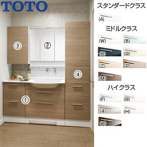 yzTOTO ʉϑZbg IN^[uX Ԍ1650mm 1900mm 2io  ꂢې F4 3ʋ ^b`XChLED GR~[ TChLrlbg g[Lrl