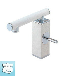 三栄水栓製作所 洗面用蛇口 TOHシリーズ 台 シングルワンホール洗面混合水栓 白磁 寒冷地 K4730JK-JW-13