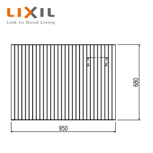 LIXIL �ӂ�ӂ� 680mm×950mm �z���C�g �|���G�b�N�p �������� YFM-1072