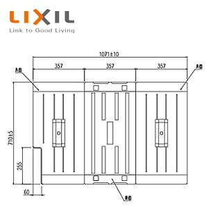 LIXIL ӂӂ g݂ӂ 3g 710mm×360mm AC{[ z[Cp  TB-110NKL(R)