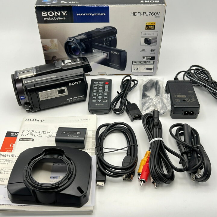 楽天市場】SONY HDR-PJ760V ブラック 614万画素 ハンディカメラ フル  