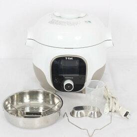 【ポイント2倍!お買い物マラソン】ティファール クックフォーミー 3L CY8741JP ホワイト マルチクッカー 電気圧力鍋 T-fal 本体 【中古】