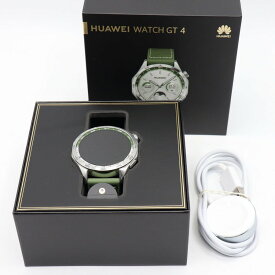 【ポイント2倍！お買い物マラソン】【美品】HUAWEI WATCH GT4 46mm PNX-B19 グリーン スマートウォッチ ファーウェイウォッチ 本体 【中古】