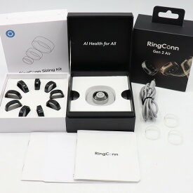 【お買い物マラソン限定クーポン】RingConn Smart Ring Gen 2 Air RCA-02-124031101 ギャラクシーシルバー US11号 スマートリング リンコン 本体 【中古】