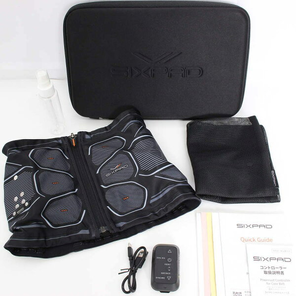 【美品】MTG SIXPAD Powersuit Core Belt SE-BS-00A-S SIXPAD CLUB対応 Sサイズ リモコン付き シックスパッド パワースーツ コアベルト 本体 【中古】