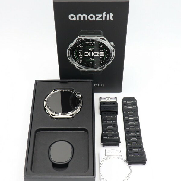 【美品】Amazfit Balance 3 SP170086-C01 ステレンススチール スマートウォッチ アマズフィット 本体 【中古】