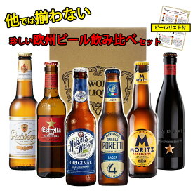 【＼ポイント5倍／】【珍しい欧州ビール 飲み比べ 6本セット 送料無料】 ヨーロッパ ビール 世界のビール 詰め合わせ アソート ギフト プレゼント 誕生日 贈り物 記念日 お祝い おしゃれ 退職祝い 250ml-330ml 新