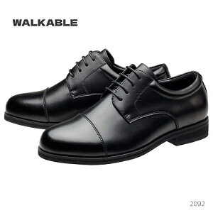 WALKABLE ウォーカブル 2092 メンズ ビジネスシューズ レースアップ 合皮 超幅広 6E 低反発インソール 靴 紳士靴