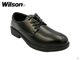 Wilson ウィルソン 81 黒 メンズ ビジネスシューズ 紳士靴 ヒモ