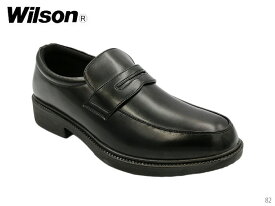 Wilson ウィルソン 82 黒 メンズ ビジネスシューズ 紳士靴 ローファー