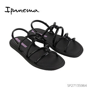 Ipanema �C�p�l�} MEU SOL SANDAL SP27135964 �u���b�N/���C���b�N ���f�B�[�X �T���_�� �r�[�`�T���_�� PVC�f��