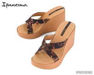 Ipanema �C�p�l�} HIGH FASHION SLIDE SP83520382 �x�[�W��/�u���b�N ���f�B�[�X �T���_�� �r�[�`�T���_�� PVC�f�� ���� �E�F�b�W�\�[��