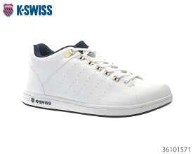 【エントリーで全品ポイントプラス10倍！マラソン期間中】 ケースイス K-SWISS KS 100 2KSU-100 ホワイト/ネイビー/ゴールド ローカット スニーカー 正規品 新品 ユニセックス 靴