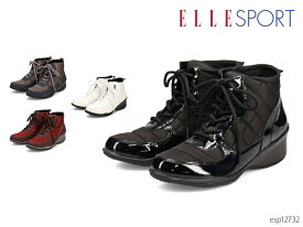 ELLESPORT エル スポーツ ESP12732 雨の日も安心 防水設計レースアップ レインブーツ レディース シューズ 靴 正規品