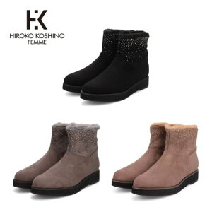 qRRVm t@ HIROKO KOSHINO FEMME t@[tXG[hV[gu[c HRL5006 u[c fB[X JWA V[Y C Ki 3E