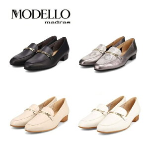マドラス 製 maddras モデロ MODELLO 撥水仕様 スクエアトゥ ビット付きモカパンプス DML3500 レディース パンプス 靴 正規品