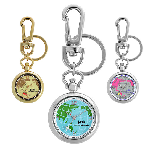 メール便対象商品 腕時計 時計 キーホルダー 地球 世界地図 地球儀 公式 フックウォッチ レディース 半額 かわいい 人気 J-AXIS カジュアル おしゃれ 可愛い
