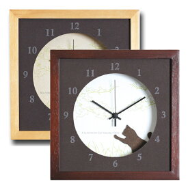 掛時計 ネコ 掛け時計 猫 ねこ 小さめサイズが可愛い北欧テイストのインテリアクロック（時計）VerdureClock/Cat | 時計 レディース おしゃれ かわいい カジュアル 可愛い 人気
