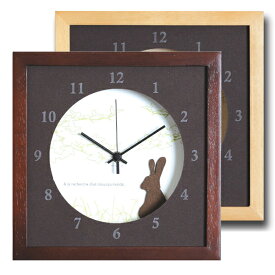 掛時計 ウサギ 掛け時計 うさぎ 小さめサイズが可愛い北欧テイストのインテリアクロック（時計）VerdureClock/Cat | 時計 レディース おしゃれ かわいい カジュアル 可愛い 人気