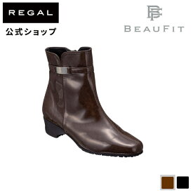 【公式】 BEAUFIT A60WAH 耐滑仕様ソールドレスレインブーツ ダークブラウンエナメル ブーツ レディース ビューフィット REGAL CORPORATION リーガル コーポレーション | 靴 くつ シューズ 雨の日 レインブーツ レインシューズ レディースシューズ おしゃれ ショート 長靴