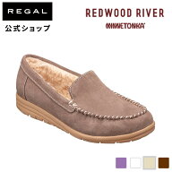 SALE 【公式】 REDWOOD RIVER　MINNETONKA(R) M02C ファー付きモカシン ダークオークスエード カジュアル…