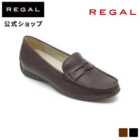 【公式】 REGAL F26J ローファー モカシンシューズ ダークブラウン フラットシューズ レディース リーガル | 靴 くつ シューズ ウィメンズ ローファー 茶 モカシン モカシンシューズ 革靴 レザーシューズ レディースシューズ 本革 大人 ブラウン レザー regal 牛革