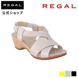 ▼SALE▼ 【公式】 REGAL F26QAH クロスウエッジサンダル ライトグレー サンダル レディース リーガル | 靴 くつ シューズ レディースシューズ レディースサンダル ウェッジサンダル ウェッジソール ウェッジヒール ウェッジ