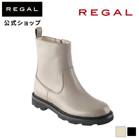 ▼SALE▼ 【公式】 REGAL F47QBD ショートブーツ グレージュ ブーツ レディース リーガル | 靴 くつ シューズ レディースシューズ レディース靴 ブランド カジュアル 履きやすい 通勤 オフィス おしゃれ ショート シンプル ヒール きれいめ カジュアルシューズ