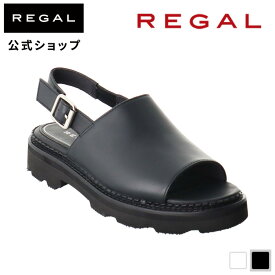【公式】 REGAL F81Q 甲深サンダル ブラック サンダル レディース リーガル