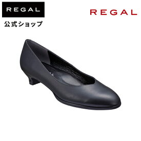 【公式】 REGAL F84M プレーンパンプス ブラック パンプス レディース リーガル | くつ シューズ 靴 ウィメンズ 女性 日本製 本革 通勤 オフィス 仕事 レザー フォーマルシューズ フォーマル フォーマルパンプス リクルート 柔らかい 歩きやすい シンプル 牛革