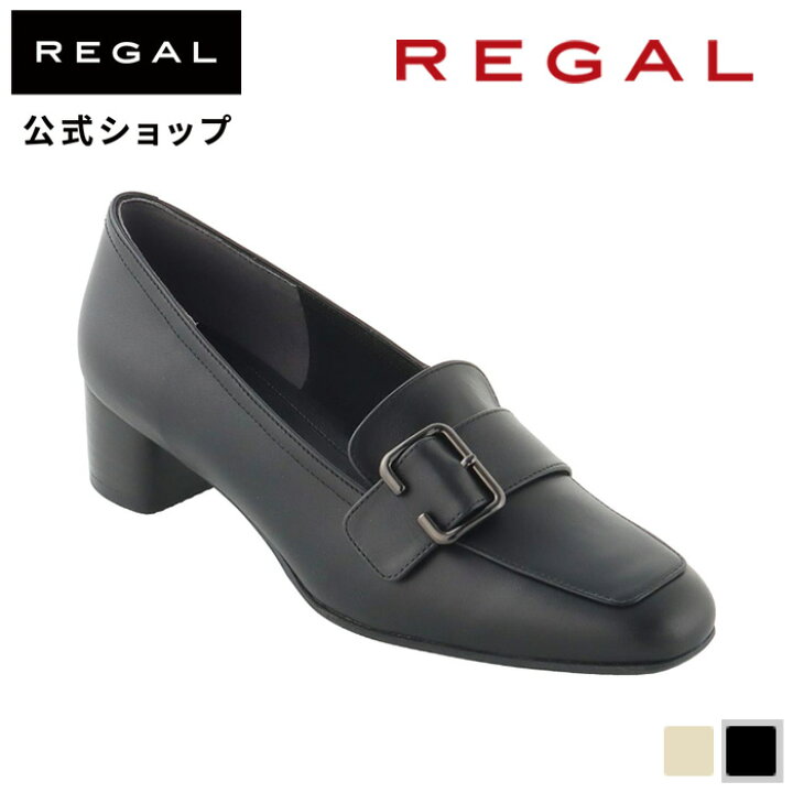 楽天市場】【公式】 REGAL F91Q バックル付きモカパンプス ブラック 