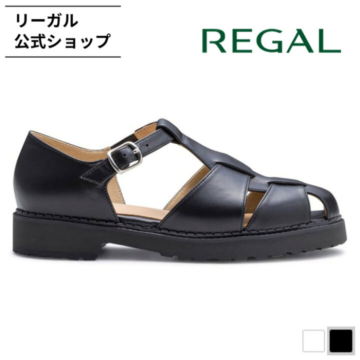 楽天市場】【公式】 REGAL F43R グルカサンダル ブラック サンダル 