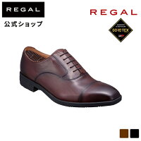 【公式】REGAL 21BLBE 紳士靴 ストレートチップ（GORE-TEX SURROUND フットウェア） ダークブラウン ビジネスシューズ リーガル メンズ