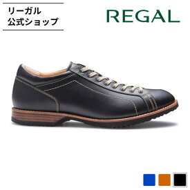 【公式】 REGAL 60EL レースアップレザースニーカー ブラック スニーカー メンズ リーガル | 靴 くつ シューズ メンズシューズ メンズスニーカー ブランド カジュアル メンズ靴 紳士靴 ビジネス レザー レースアップ 歩きやすい 疲れない レザースニーカー