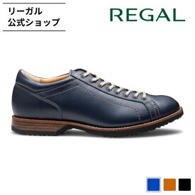 【公式】 REGAL 60EL レースアップレザースニーカー ネイビー スニーカー メンズ リーガル | 靴 くつ シューズ メンズシューズ メンズスニーカー ブランド カジュアル メンズ靴 紳士靴 ビジネス レザー レースアップ 歩きやすい 疲れない レザースニーカー