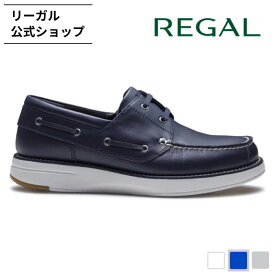 SALE 【公式】 REGAL 80KL デッキタイプシューズ ネイビー カジュアルシューズ メンズ リーガル | 靴 メンズ靴 メンズスニーカー ブランド 通勤 本革 レザー レザースニーカー レザーシューズ メンズシューズ 革靴 スリッポン カジュアル デッキシューズ モカシン 革