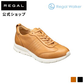 SALE 【公式】 RegalWalker HC38 ソフトレースアップシューズ キャメル スニーカー レディース リーガル ウォーカー | 靴 くつ シューズ ウィメンズ レザー 革靴 レザースニーカー レディースシューズ 本革 歩きやすい カジュアルシューズ ブランド