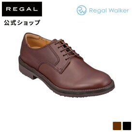 【公式】 RegalWalker 101W プレーントウダークブラウン ビジネスシューズ メンズ リーガルウォーカー | 靴 ビジネス くつ シューズ 本革 カジュアル 男性用 軽量 ビジネスシューズ レザー 日本製 歩きやすい 茶 プレーントゥ クールマックス 革靴 プレゼント 父の日