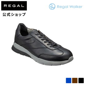 SALE 【公式】 RegalWalker 334W レースアップレザースニーカー ブラック メンズ リーガルウォーカー | regal 靴 くつ シューズ レザー レザーシューズ メンズ靴 メンズシューズ 本革 スニーカー レザースニーカー メンズスニーカー カジュアル
