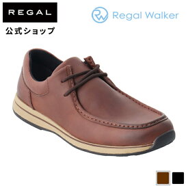 【公式】 RegalWalker 348W ダークブラウン カジュアルシューズ メンズ リーガルウォーカー | リーガル 靴 ウォーカー コンフォートシューズ レザー シューズ レザーシューズ リーガル靴 革靴 メンズシューズ カジュアル 牛革 くつ 茶 歩きやすい ビジネス 父の日