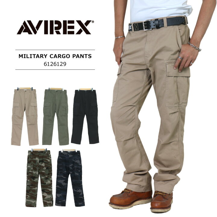楽天市場】アヴィレックス カーゴパンツ AVIREX メンズ MENS MILITARY 