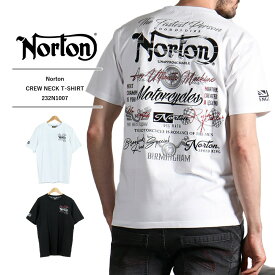 ノートン tシャツ クルーネック Tシャツ 半袖 メンズ Norton232N1007 ネコポス送料無料