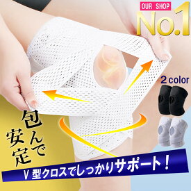 膝サポーター スポーツ 高齢者 保温 固定 変形性膝関節 運動 大きいサイズ 温める 左右兼用 ひざ 男女兼用 通気性 伸縮性 調整 マジックテープ バンド付き 膝用サポーター バレー バスケ 登山 ランニング マラソン