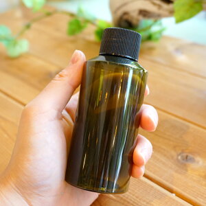 丈夫なハード素材で強い!プラスチック製(PET素材)100mlボトル(手作りコスメ コスメ用ボトル 容器 ローション 乳液 材料 クラフト容器)