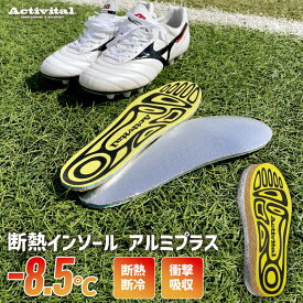Activital 断熱インソールアルミプラス / 遮熱 断熱 断冷 スポーツ 衝撃吸収 インソール 暖かい インソール 暖かい 薄い 薄型 薄タイプ 断熱断冷 男女兼用 中敷き ムレ コルク材 安全靴 作業靴 長靴 ワークブーツ サポート 作業 業務 遮熱 アクティバイタル