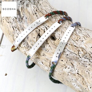 SCOSHA (�X�R�[�V��)�wDIAMOND ID BRACELET�x�ysmtb-KD�z�ysm15-17�z�y�y�M�t_��z�y�u���b�N�_�C�A�z�y�V���o�[�z�y�u���X���b�g�z