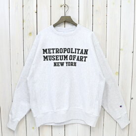 【クーポン配布中】Champion (チャンピオン)『MET CAMPUS CHAMPION SWEATSHIRT』(GREY)【smtb-KD】【sm15-17】【楽ギフ_包装】【ニューヨークメトロポリタン美術館】【リバースウェーブクルースウェット】