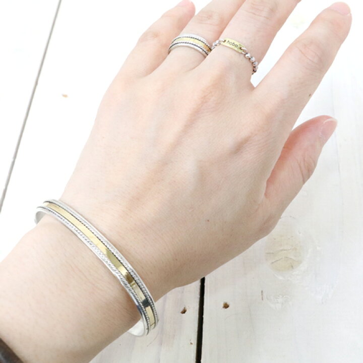 楽天市場】hobo (ホーボー) : Rope Bracelet 925 Silver with Brass 