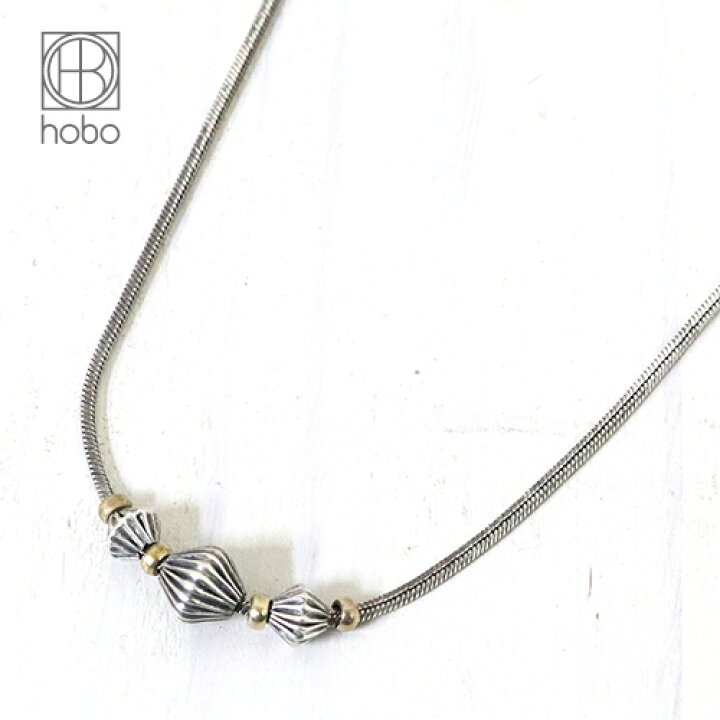 楽天市場】hobo (ホーボー)『Beads Necklace 925 Silver with Brass 